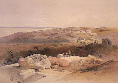 Alexander the Great - David Roberts: Gaza (1839)